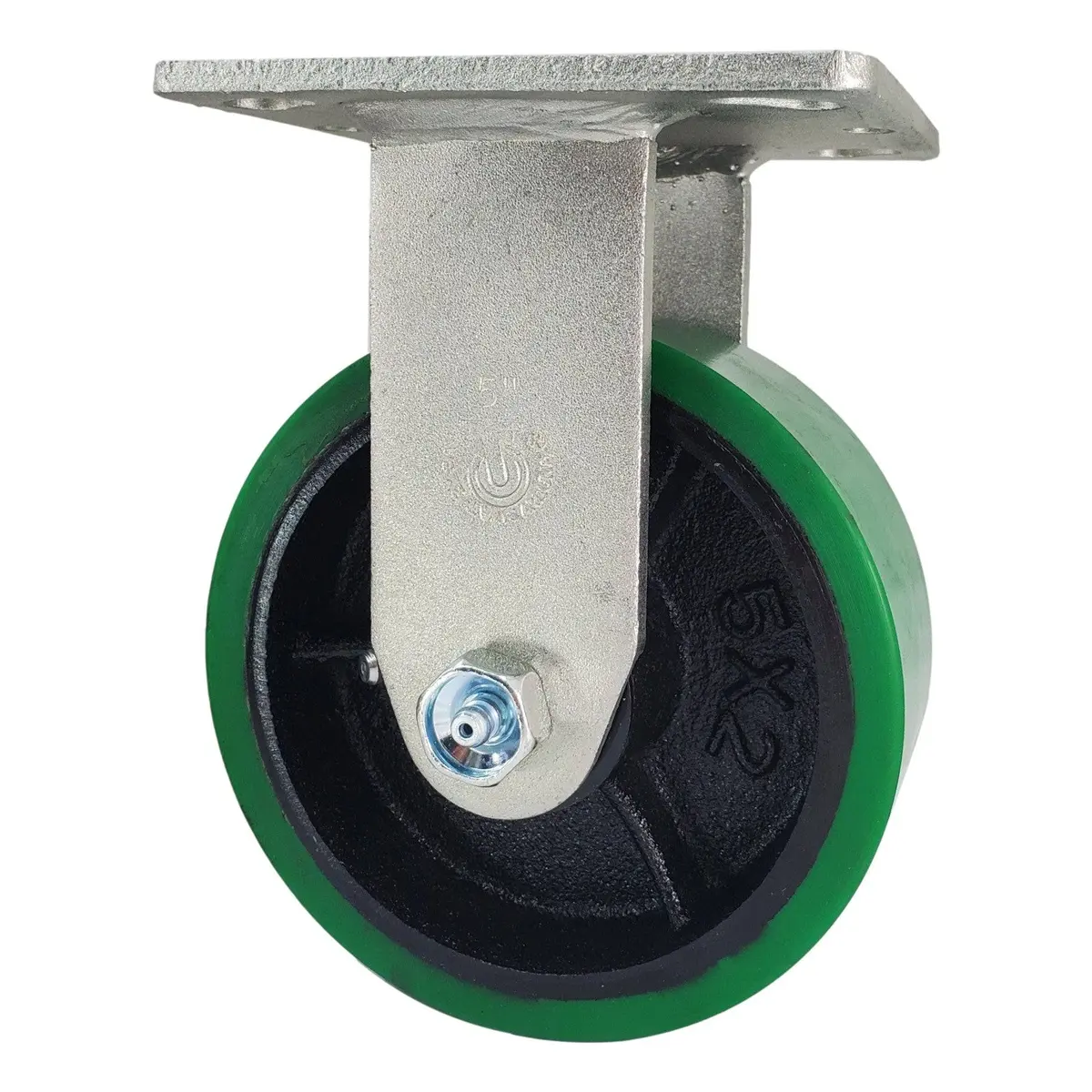 5" X 2" Polyon Cast Wheel Rigid Caster - 1100 Lbs. Capacity 1