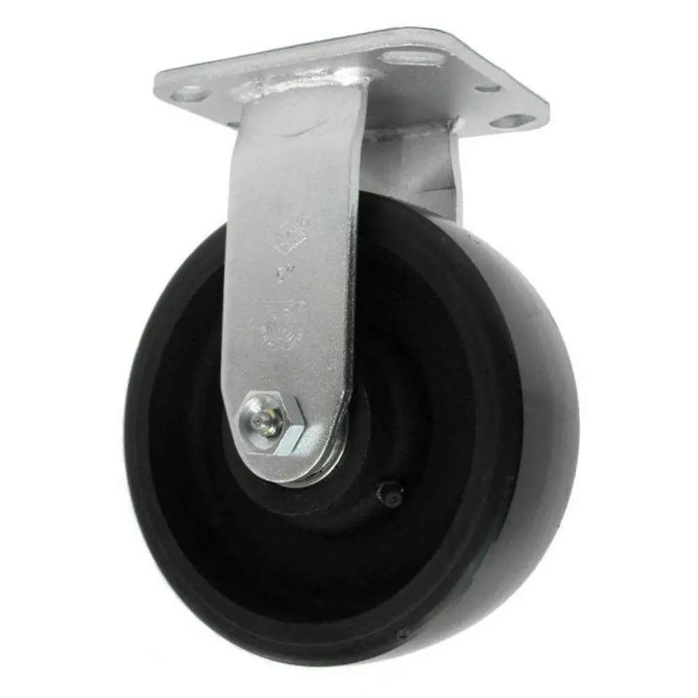 6" X 2" Energy Saver Polyon Cast Wheel Rigid Caster - 1,250 Lbs. Capacity 1