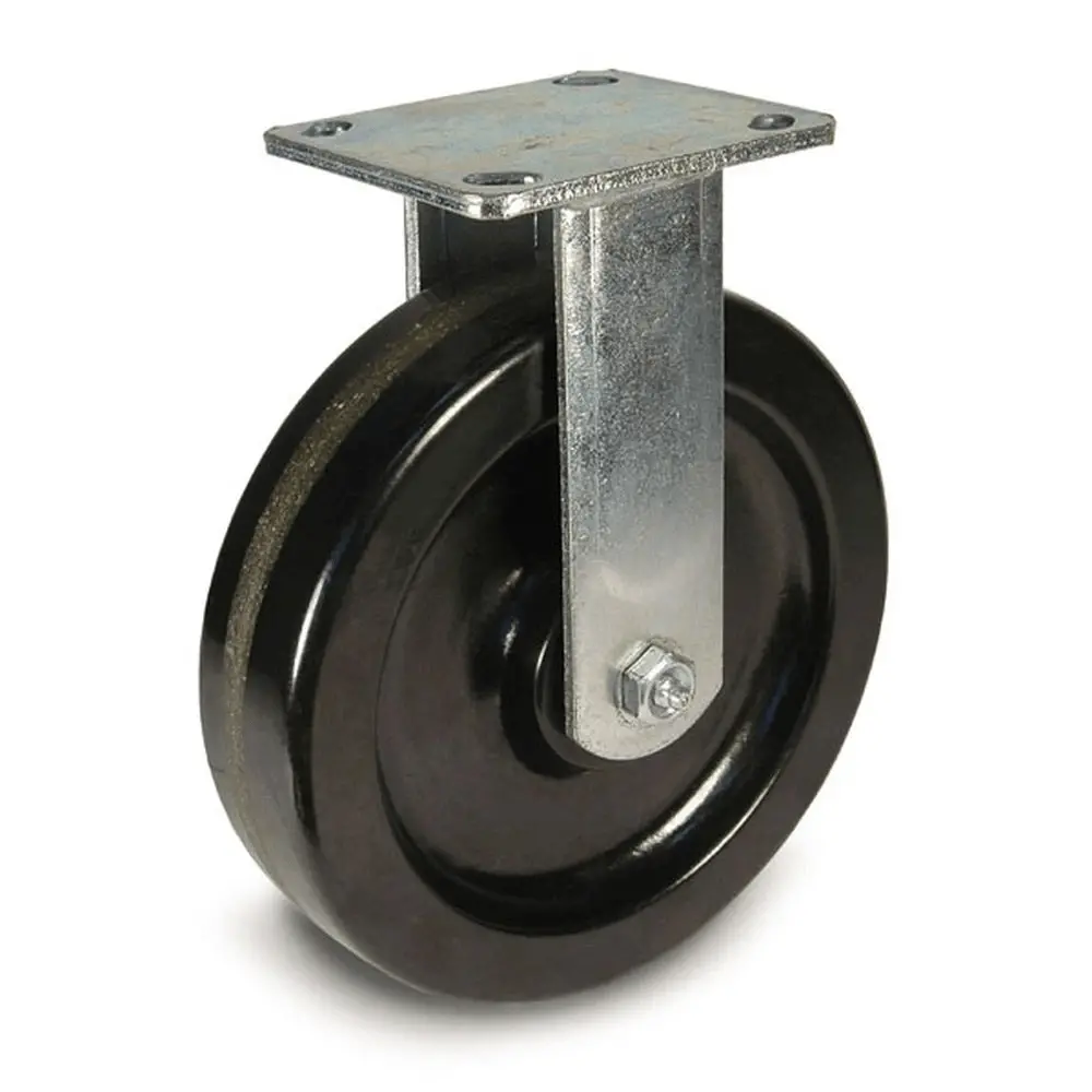 6" X 2" Phenolic Wheel Rigid Caster - 1200 Lbs. Capacity 1