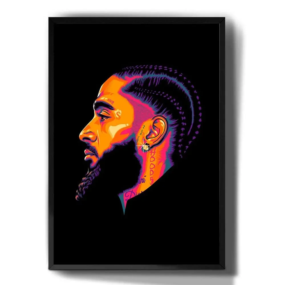 Quadro Decorativo - Nipsey Hussle - Dimensão 66.5Cm X 31Cm X 46.5Cm 1