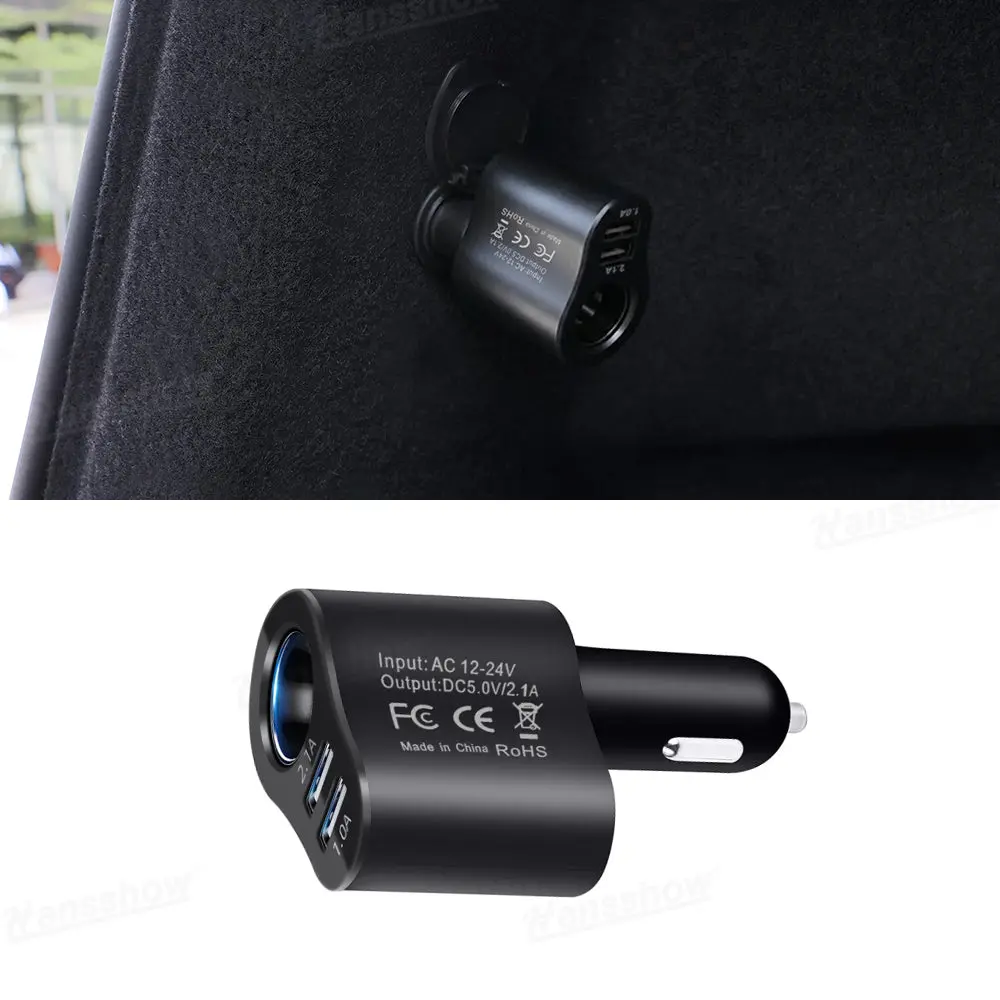 Model Y Juniper 3-In-1 Charger Adapter Cigarette Lighter Dual Usb 120W Fast... 1