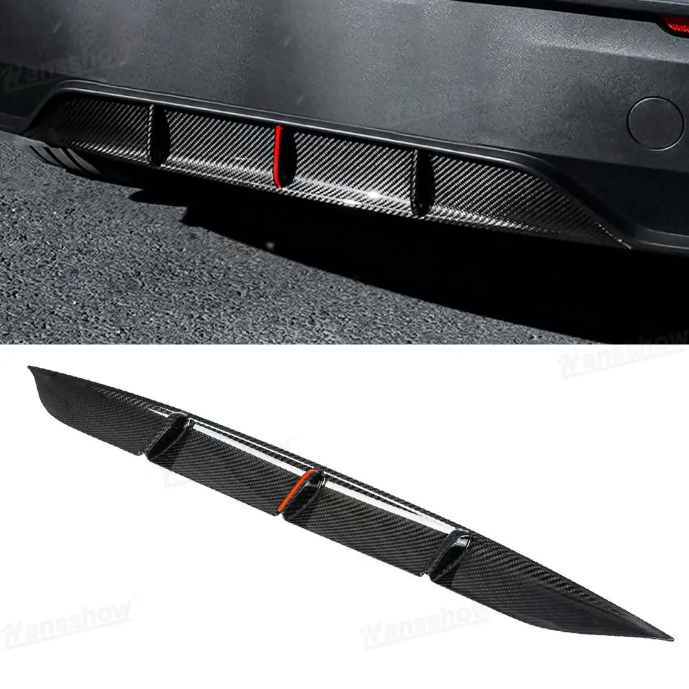 Model Y Juniper Rear Diffuser Real Carbon Fiber Rear Bumper Lip Mini... 1
