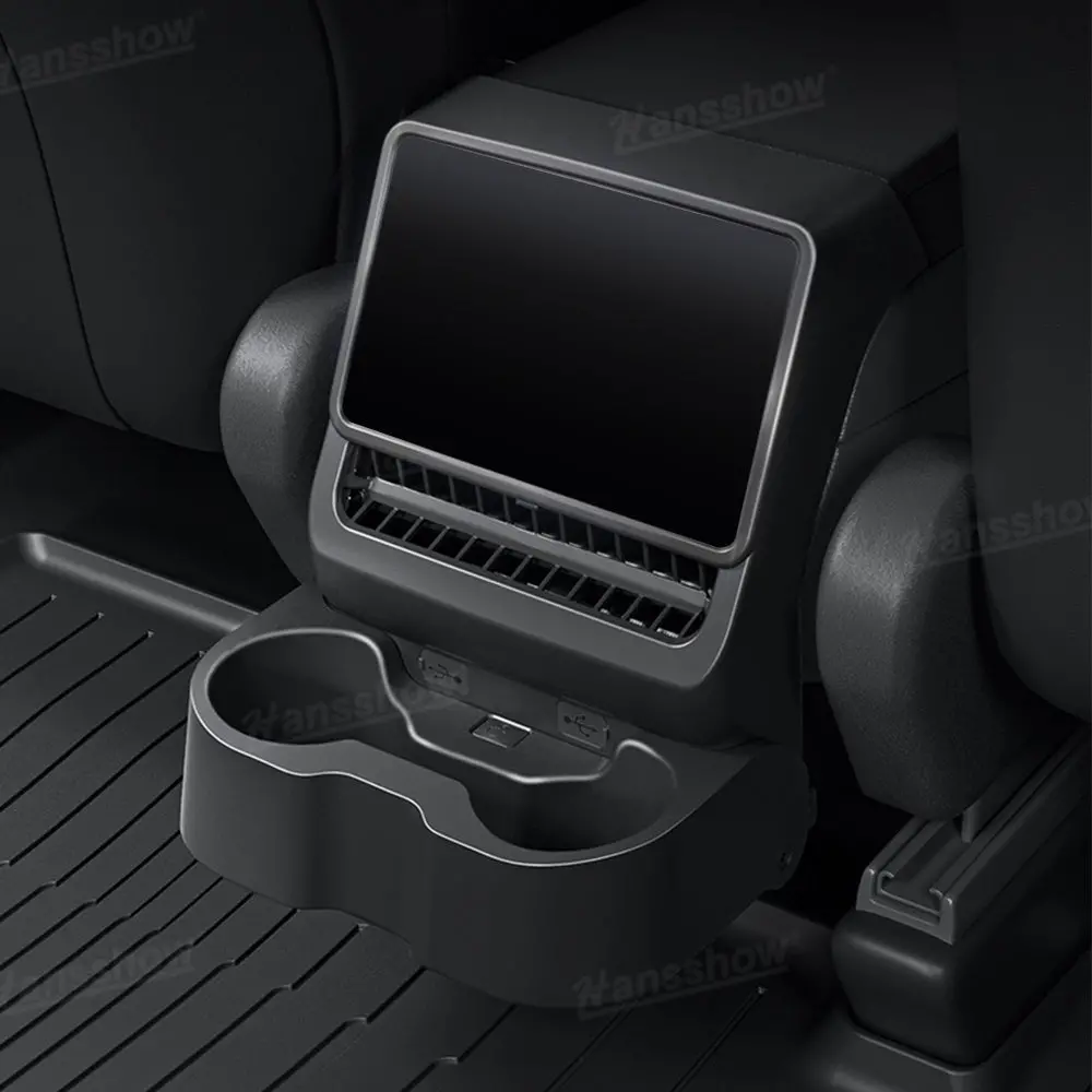Rear Cup Holder With Air Vent Cover For Model Y Juniper/3 Highland Water... 1