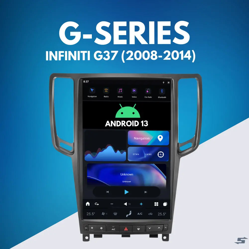 Infiniti G37 (2007–2015) Android Head Unit | Squarewheels G-Series 1