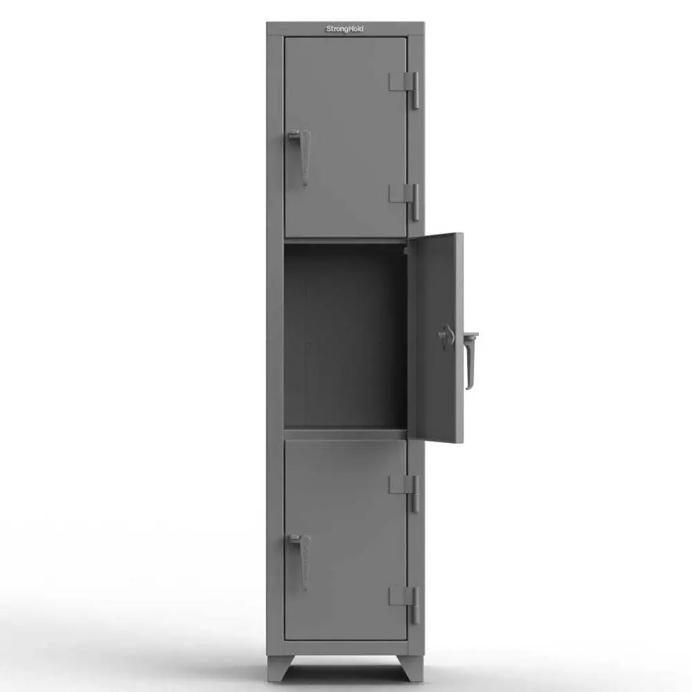 Extra Heavy Duty 14 Ga Triple-Tier Locker 1