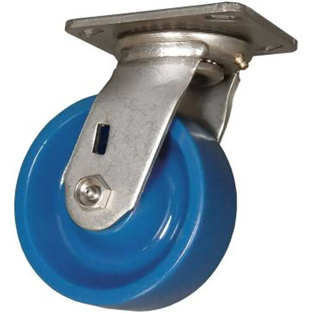 8" X 2" Duralastomer Wheel Swivel Caster Stainless Steel - 1000 Lbs. Cap. 1