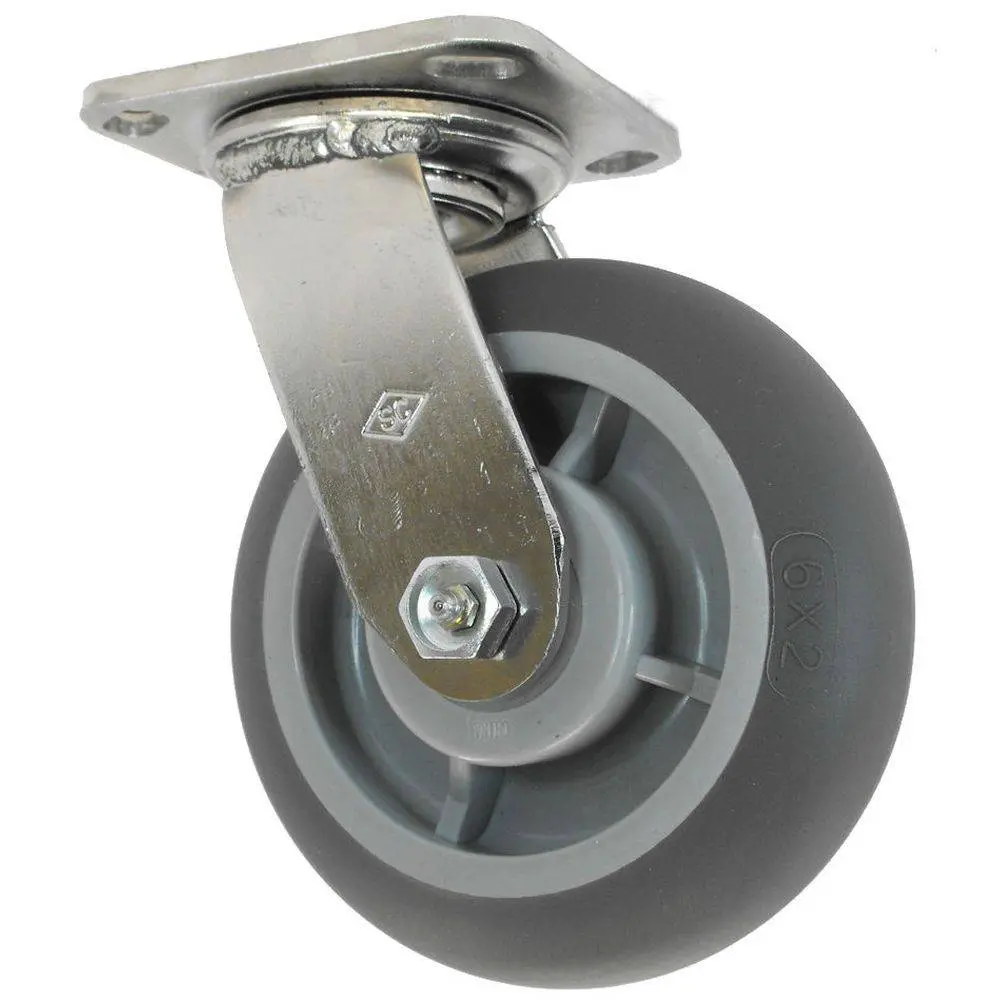 6" X 2" Thermo-Pro Wheel Swivel Caster Stainless Steel - 500 Lbs. Capacity 1
