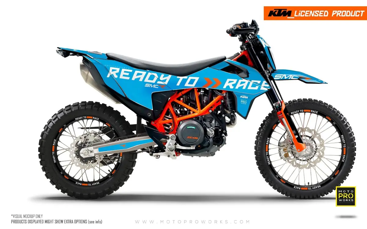 Ktm 690 Enduro Graphics - "Ready2race" (Blue) 1