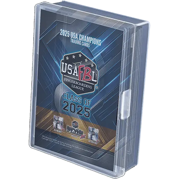 Usafbl 2025 Pro Fingerboard Trading Cards - Set Of 25 Cards With Case 1