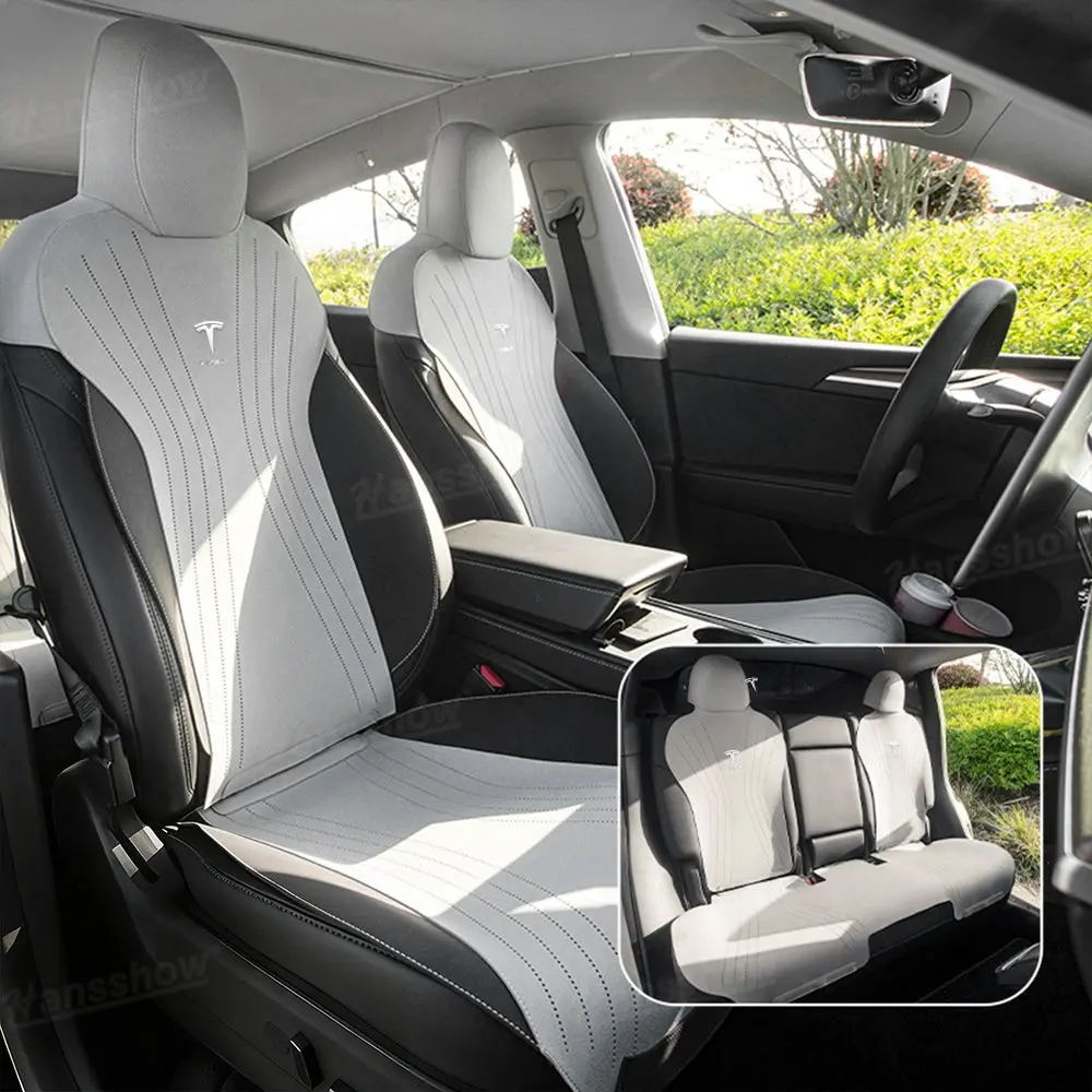 Alcantara Seat Cushion For Model Y/Y Juniper & Model 3 Highland Half... 1