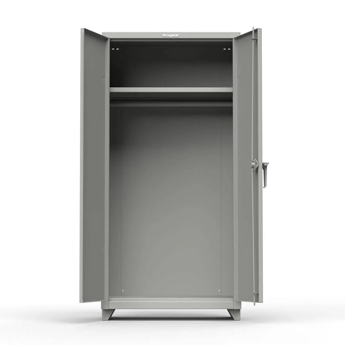 Extra Heavy Duty 14 Ga Uniform Cabinet With Hanger Rod, 1 Shelf - 36 In. W X 24 In. D X 75 In. H 1