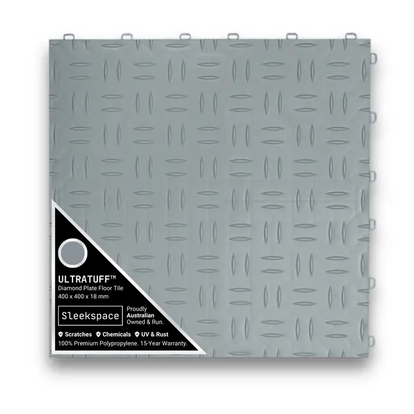 Flexspec Diamondflex Pro Floor Tile 400X400x18mm - Double Garage 1