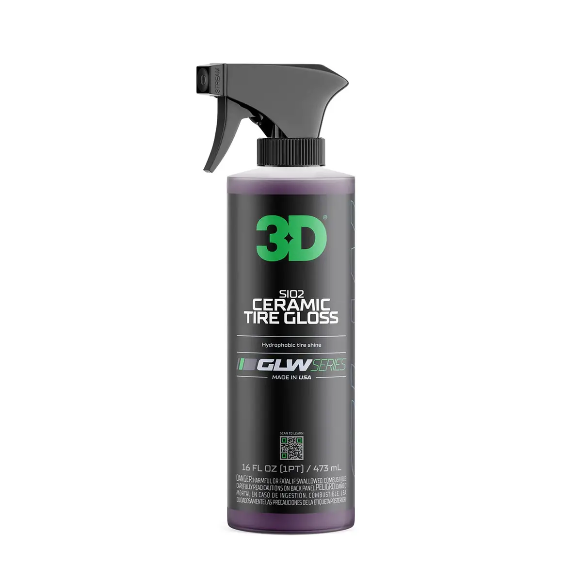 3D Glw Series Sio2 Ceramic Tire Gloss - 473Ml 1