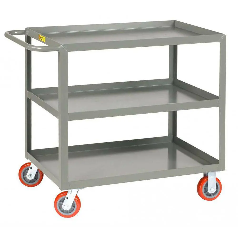 Welded 3 Shelf Service Cart (W/ Retaining Lips) 1