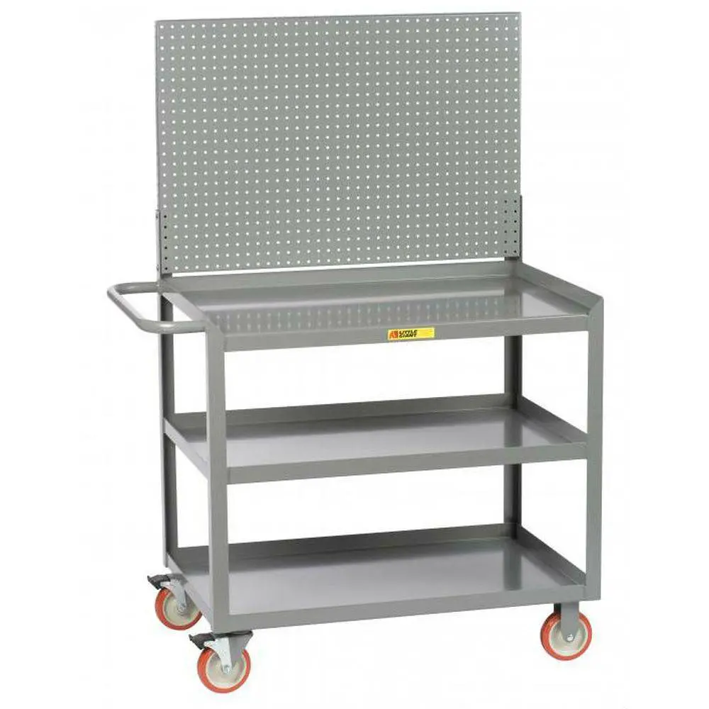 Mobile Workstation W/ 3 Shelves 1