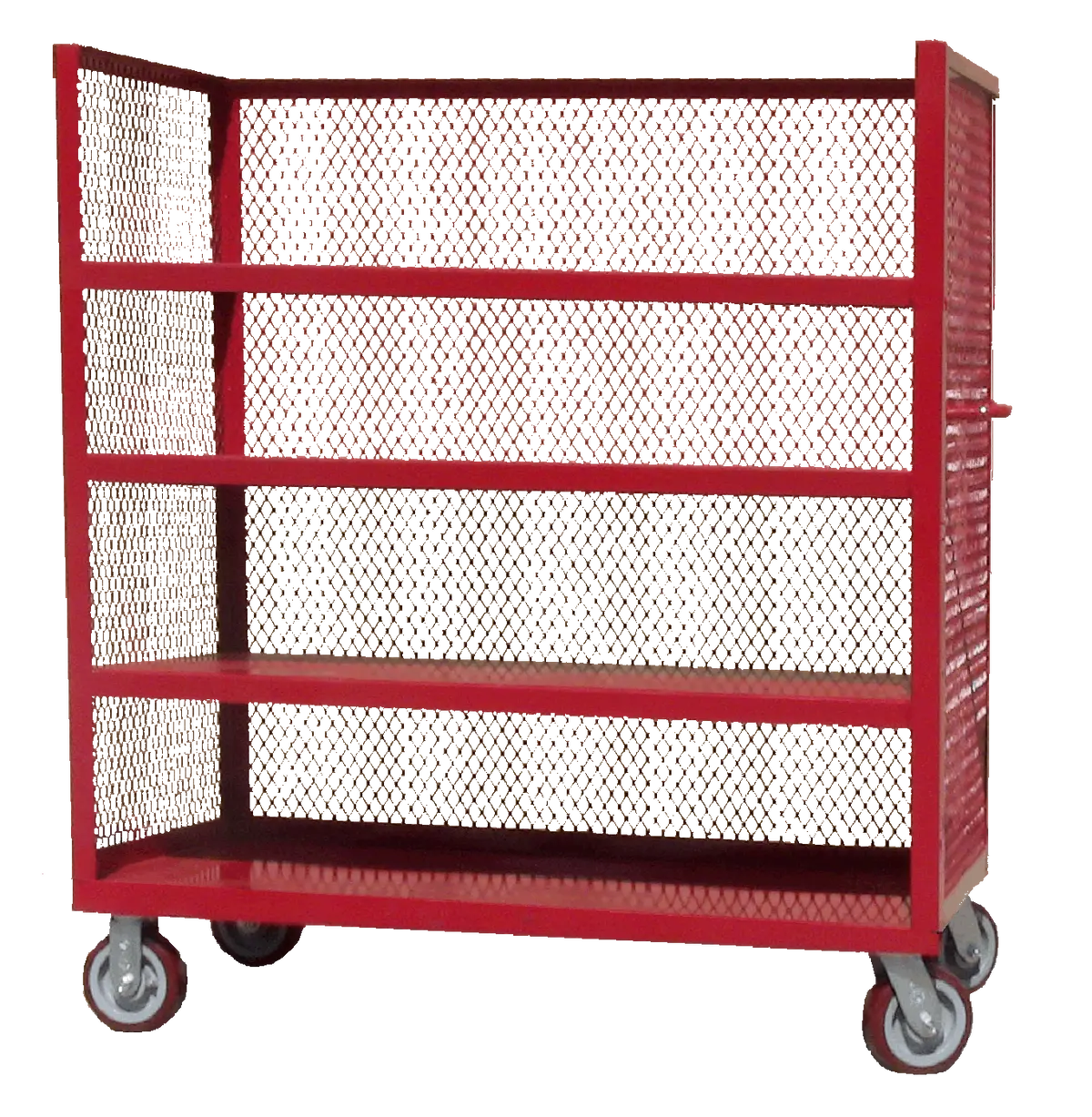 3-Sided Service Cart (4 Shelves) 1