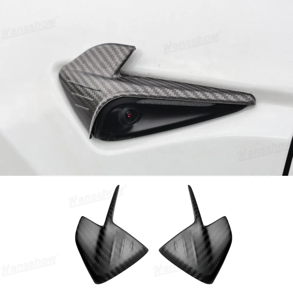 Model Y Juniper Real Carbon Fiber Exterior Accessories Side Mirror Covers &... 1