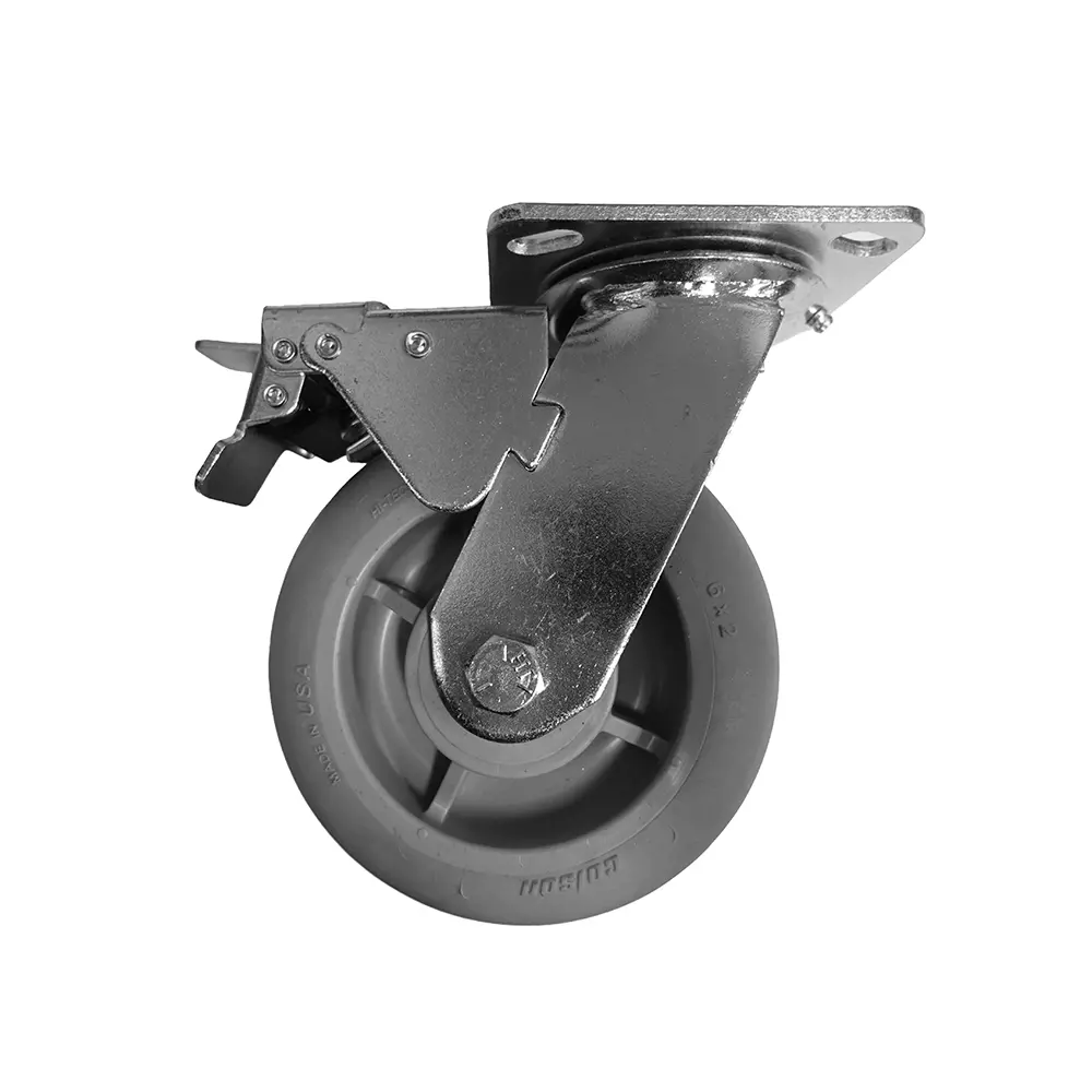 6" X 2" Colson Performa Wheel Swivel Caster W/ Total Lock Brake - 450 Lbs. Capacity 1