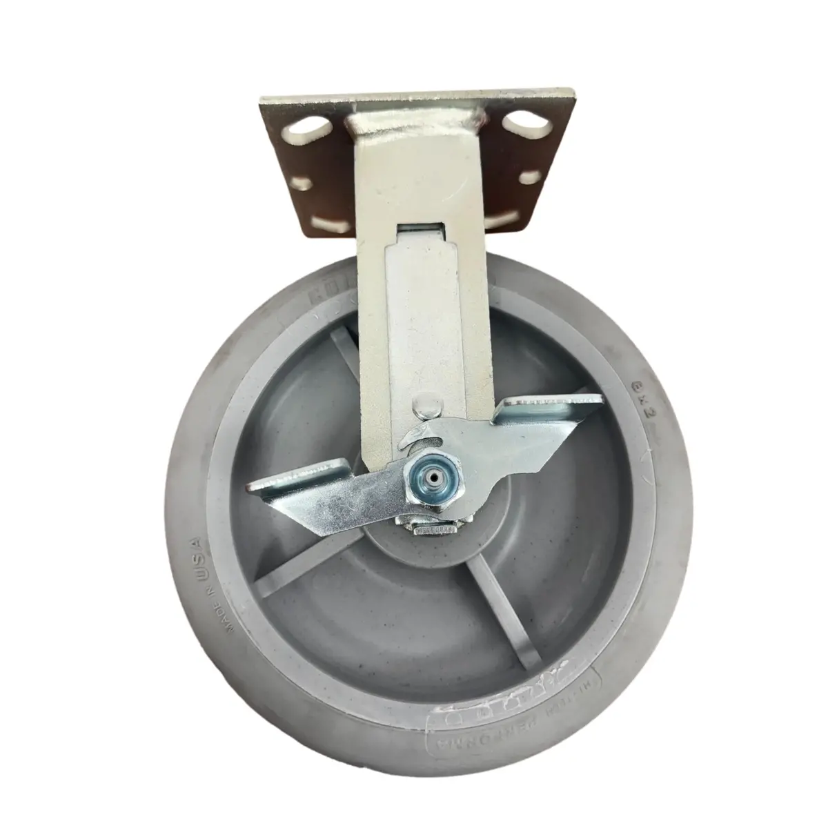 8" X 2" Colson Performa Wheel Rigid Caster With Brake - 600 Lbs. Cap 1