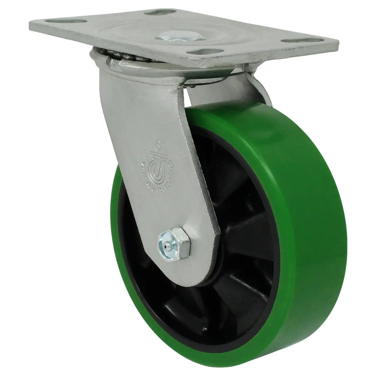 6" X 2" Polyon Maxrok Wheel Swivel Caster - 1100 Lbs. Capacity 1