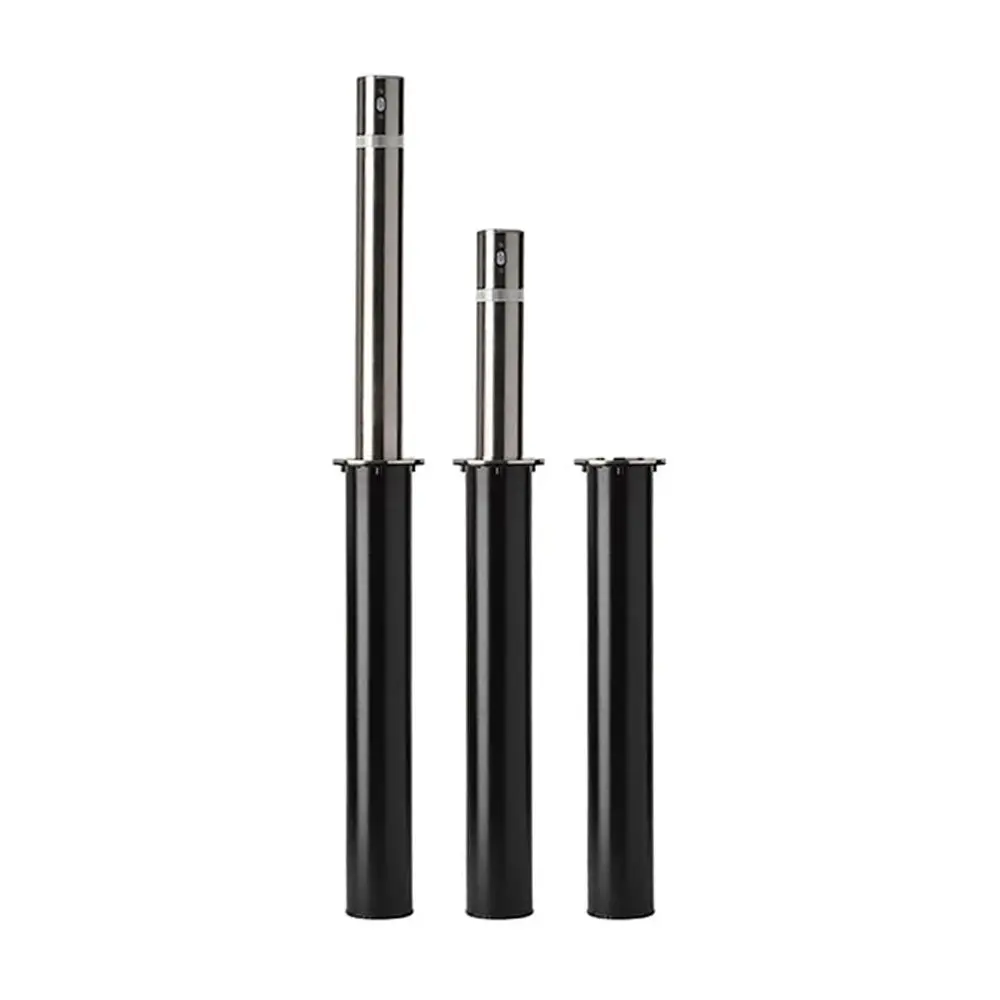 4.5" Diameter, 35.5" High Powder Coated Steel Retractable Bollard With Locking Mechanism 1