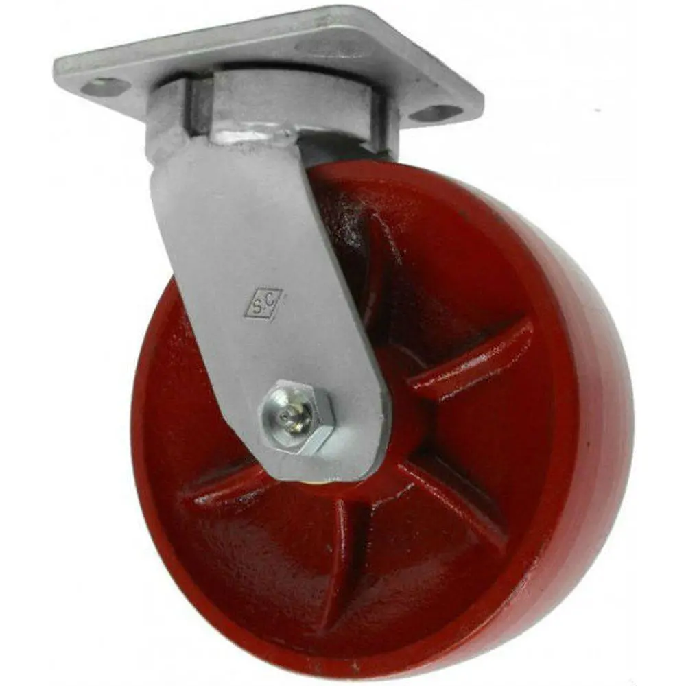 8" X 2" Energy Ductile Kingpinless Swivel Caster Heavy Duty, 2000# Cap 1