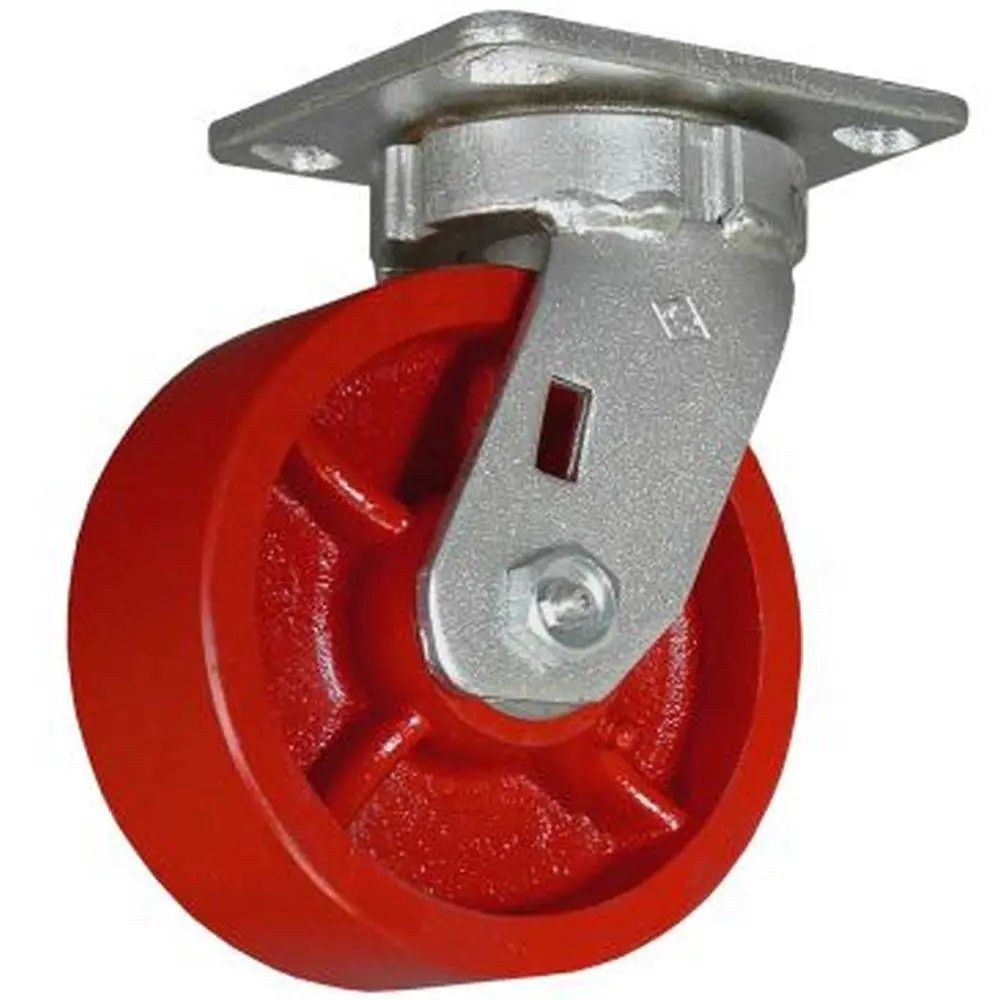 5" X 2" Ductile Steel Wheel Kingpinless Swivel Caster - 1500 Lbs. Capacity 1