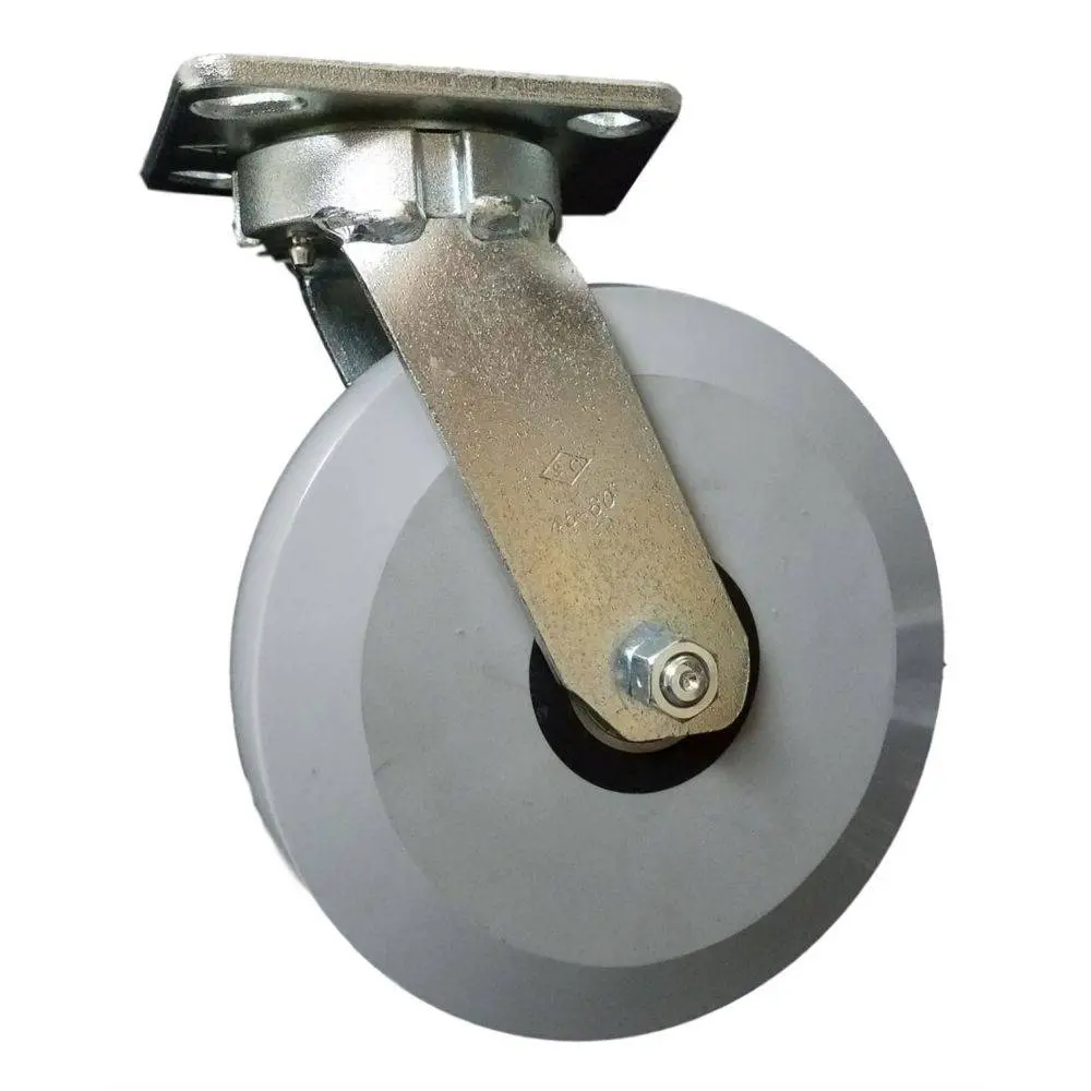 8" X 2" Ergolastomer Wheel Kingpinless Swivel Caster - 2000 Lbs. Capacity 1
