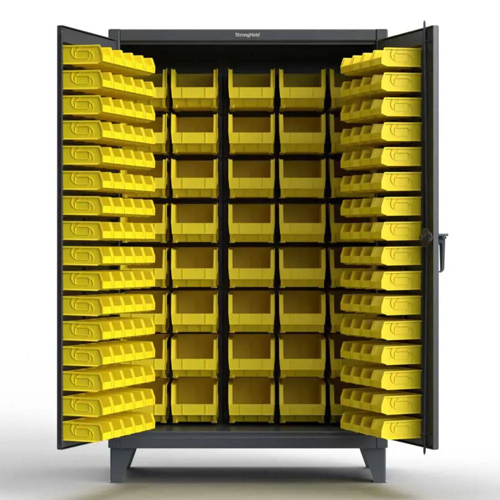 Extreme Duty 12 Ga All Bin Cabinet - 48 In. W X 24 In. D X 78 In. H 1