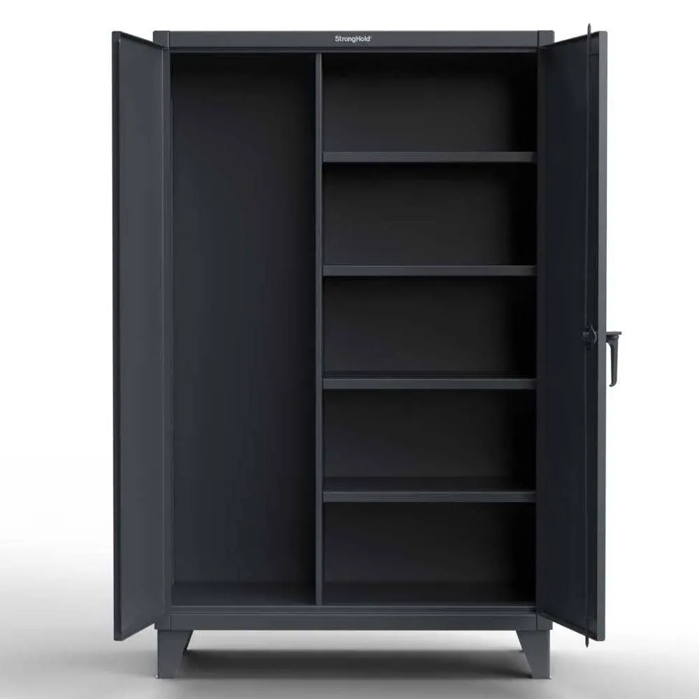 Extreme Duty 12 Ga Janitorial Cabinet With 4 Shelves - 48 In. W X 24 In. D X 78 In. H 1