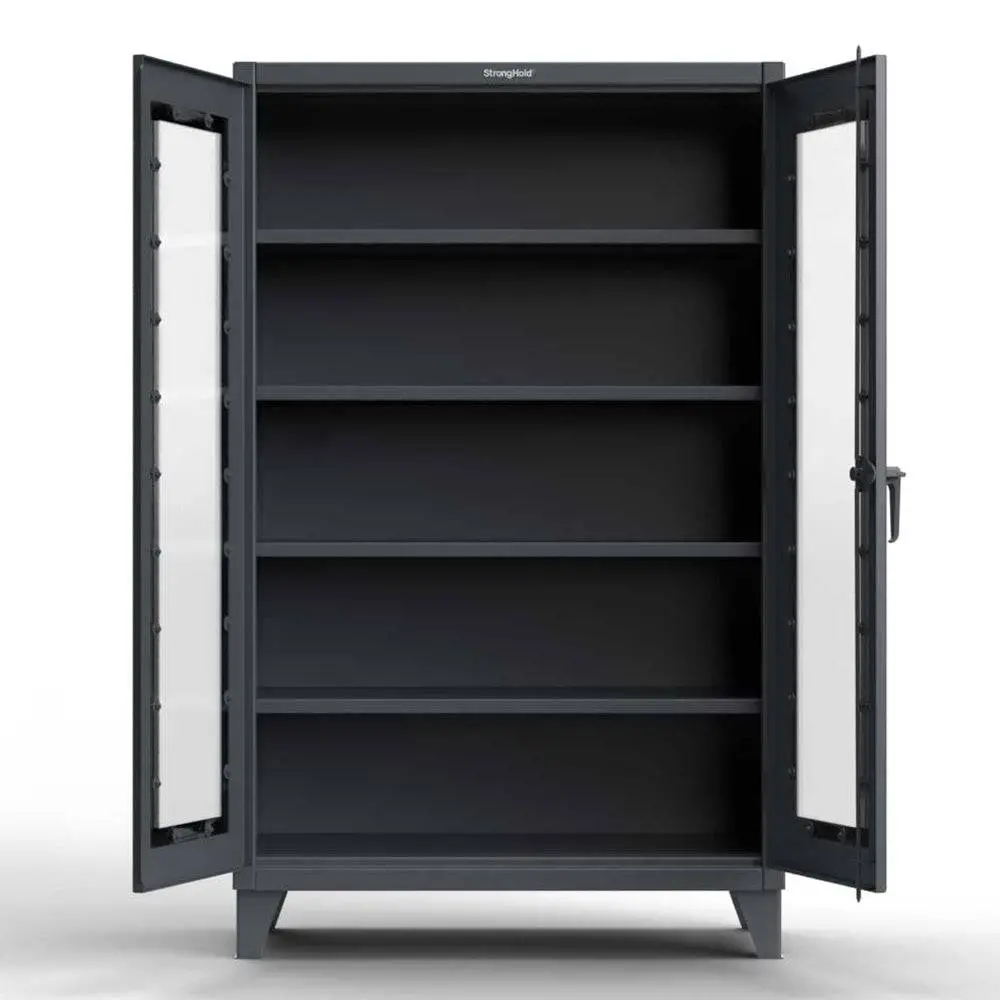 Extreme Duty 12 Ga Scratch Resistant Clearview Cabinet With 3 Shelves - 48 In. W X 24 In. D X 78 In. H 1