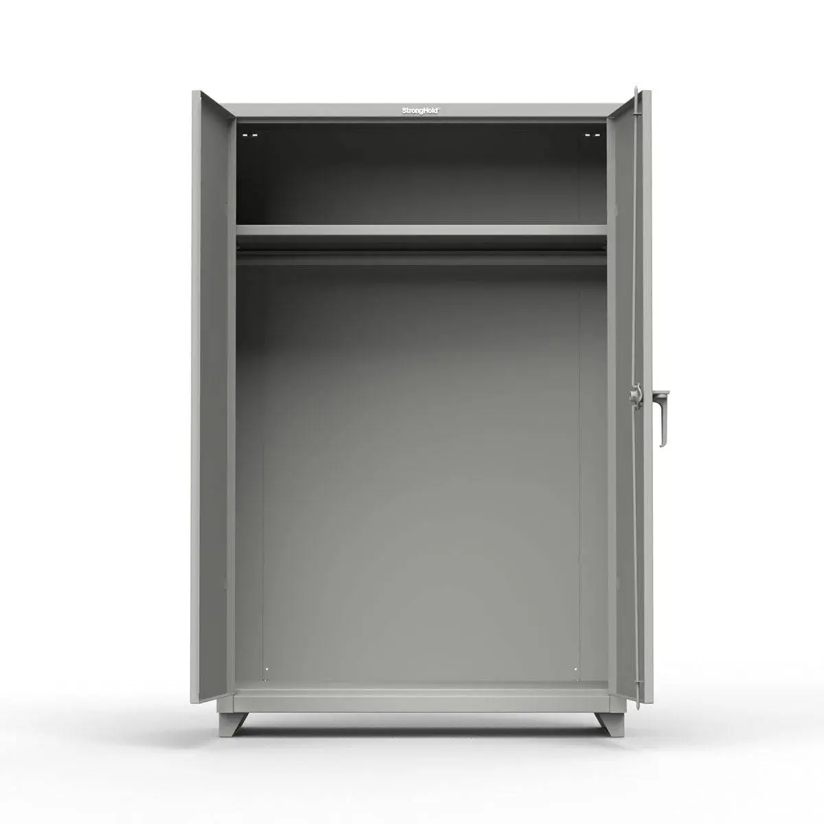 Extra Heavy Duty 14 Ga Uniform Cabinet With Hanger Rod, 1 Shelf - 48 In. W X 24 In. D X 75 In. H 1