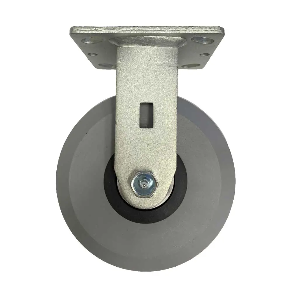 8" X 2" Ergolastomer Polyurethane Rigid Caster - 2000 Lbs. Capacity 1