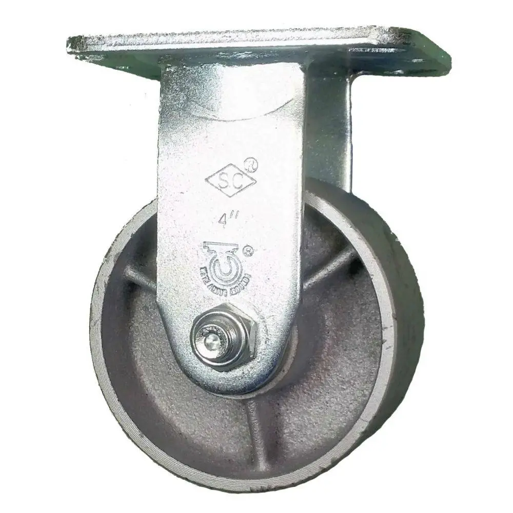 4" X 2" Semi-Steel Wheel Rigid Caster - 700 Lbs. Capacity 1