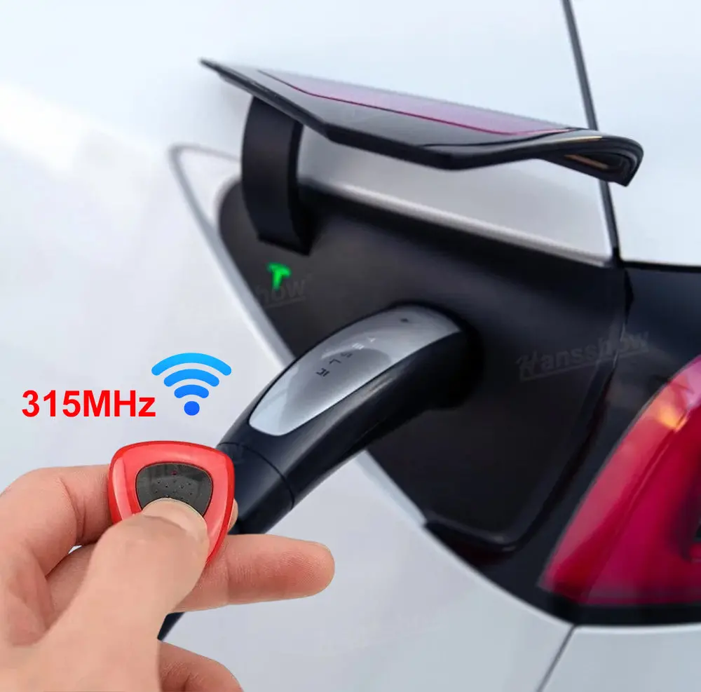 Charging Port Door Remote Control With Physical Button For Tesla Model Y 2
