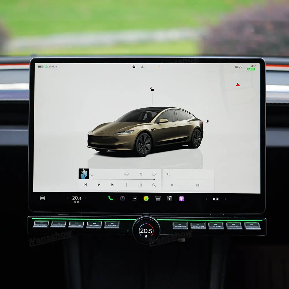 Center Console Physical Control Button Multiple Functions For Tesla Model Y/3 1