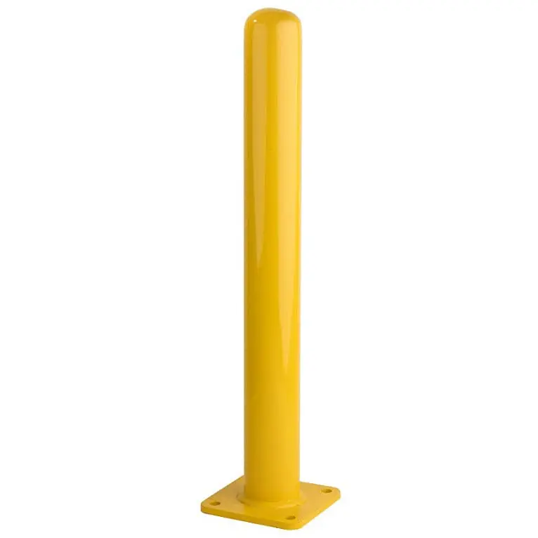 4" Carbon Steel Dome Top Bollard With Baseplate (36-42" Height) 1