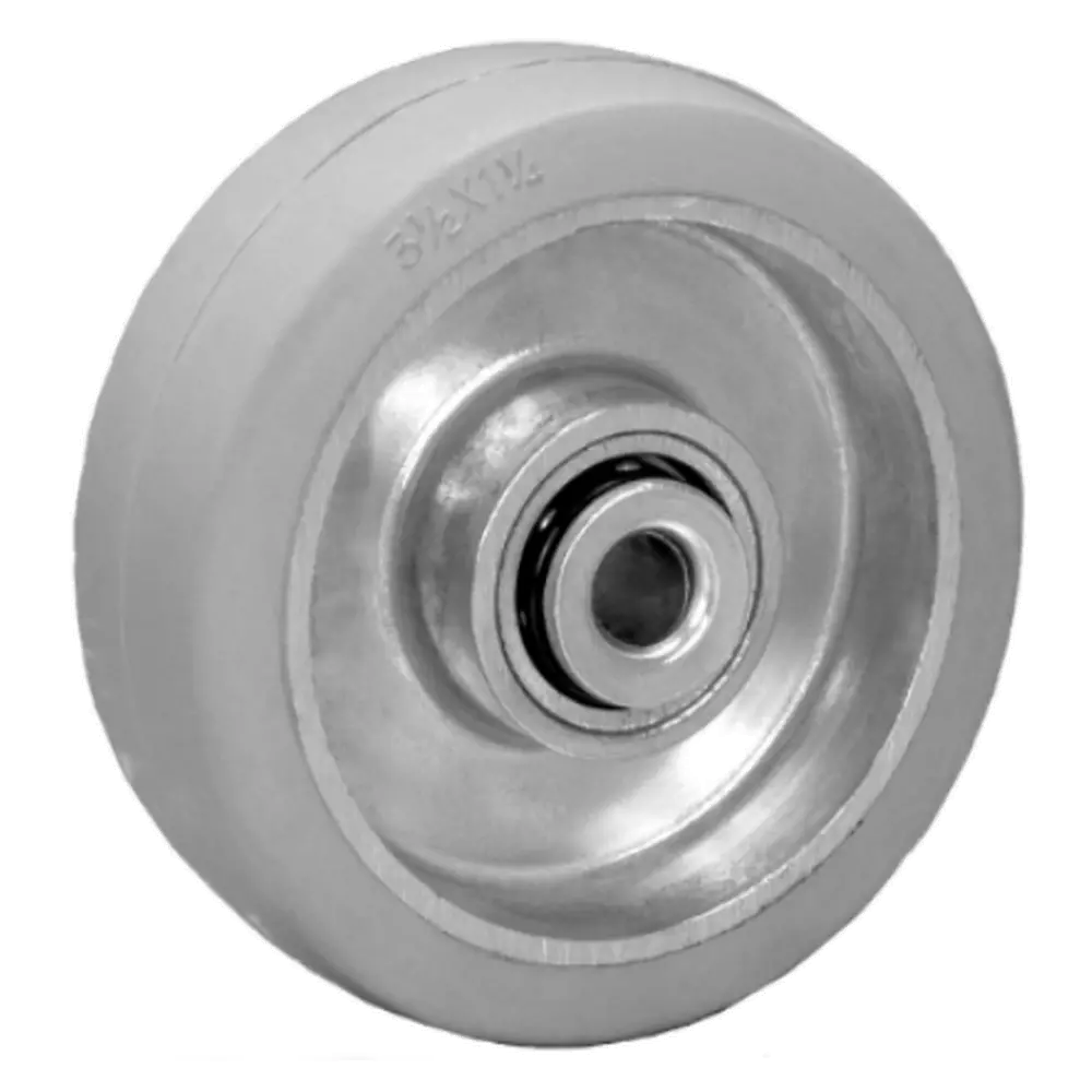 4" X 1-1/4" Mold-On Aluminum Wheel W/ Ball Bearing - 300 Lbs. Capacity 1