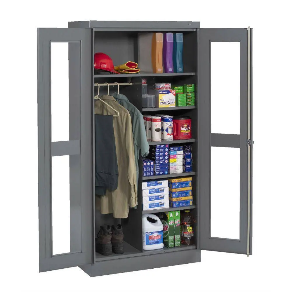 Standard C-Thru Combo Storage Cabinet (Pre-Ass.) 36"W X 24"D X 72"H 1