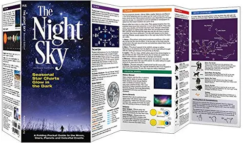 The Night Sky: A Folding Pocket Guide To The Moon, Stars, Planets And Celestial Events Book 2