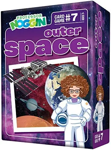 Professor Noggin's Outer Space Trivia Card Game - An Educational Trivia Based Card Game For Kids - Trivia, True Or False, And Multiple Choice - Ages 7+ - Contains 30 Trivia Cards 1