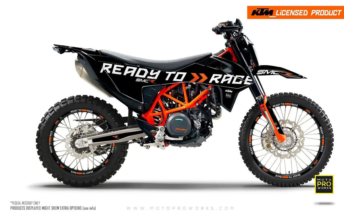Ktm 690 Enduro Graphics - "Ready2race" (Black) 1