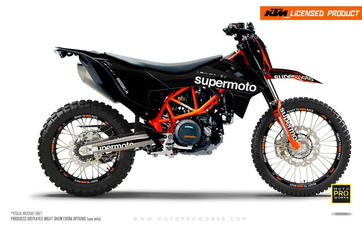 Ktm 690 Enduro Graphics - "Type" (Black) 1