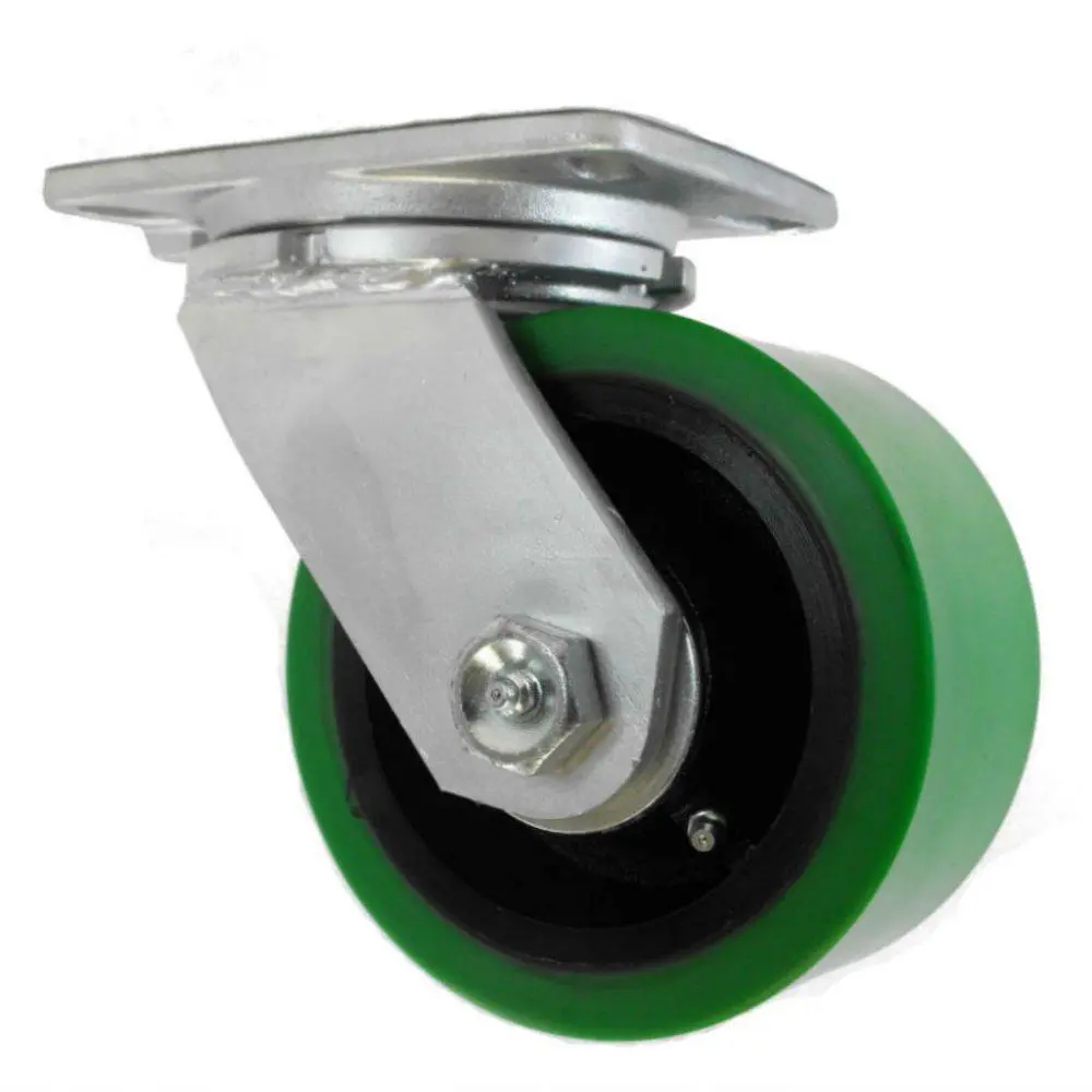 6" X 3" Ultra-Poly Cast Wheel Swivel Caster - 2,400 Lbs. Capacity 1