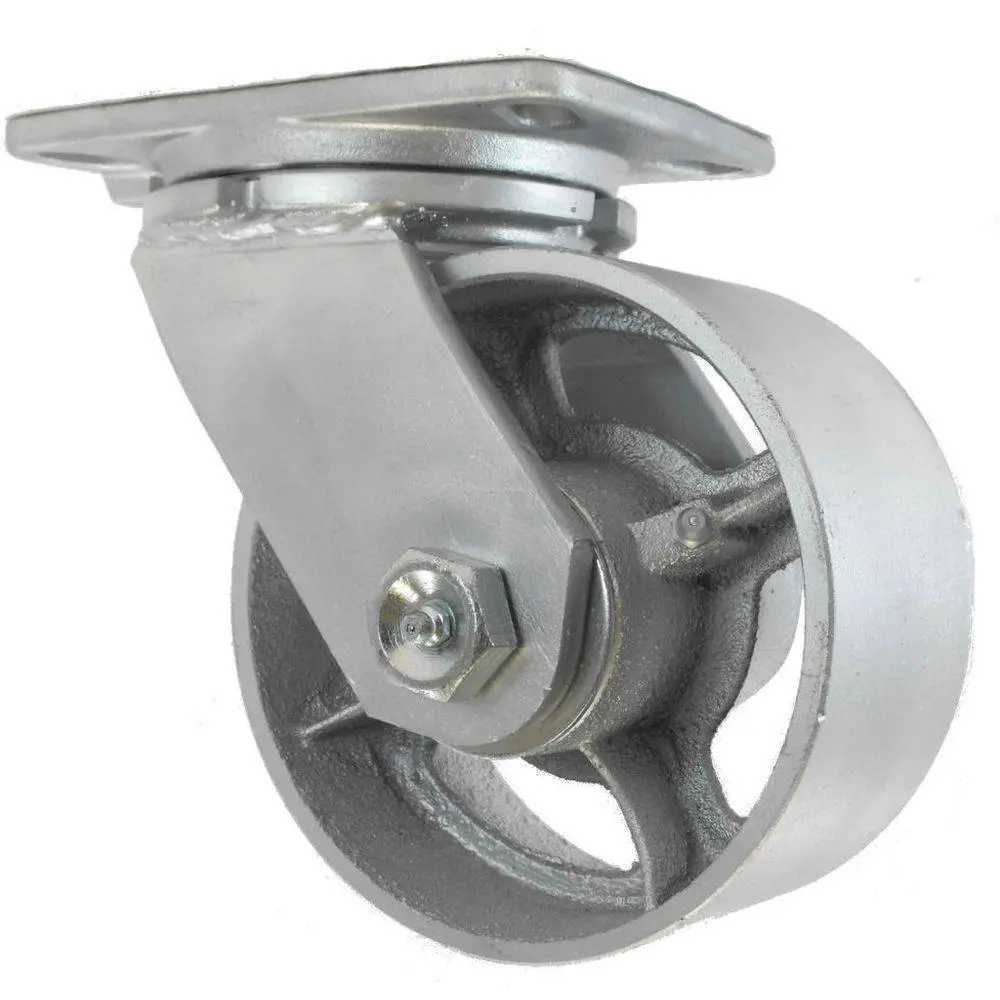 6" X 3" Semi-Steel Wheel Swivel Caster - 2400 Lbs. Capacity 1