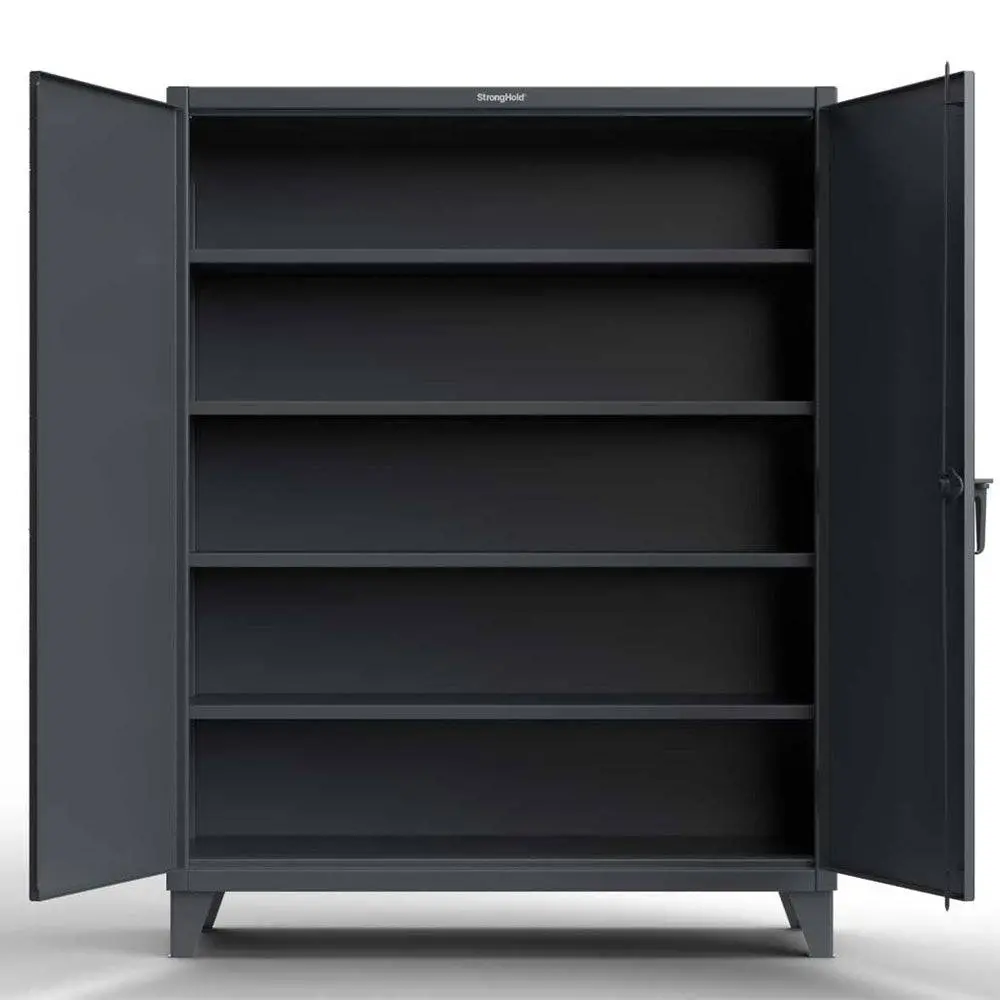 Extreme Duty 12 Ga Cabinet With 4 Shelves - 60 In. W X 24 In. D X 78 In. H 1