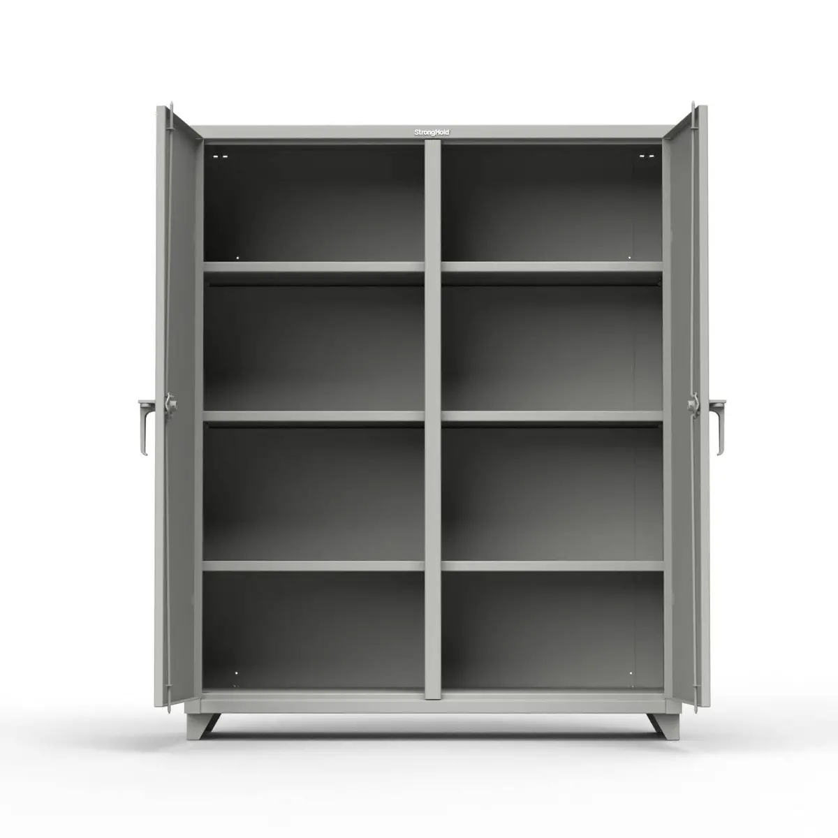 Extra Heavy Duty 14 Ga Double Shift Cabinet With 6 Shelves - 60 In. W X 24 In. D X 75 In. H 1
