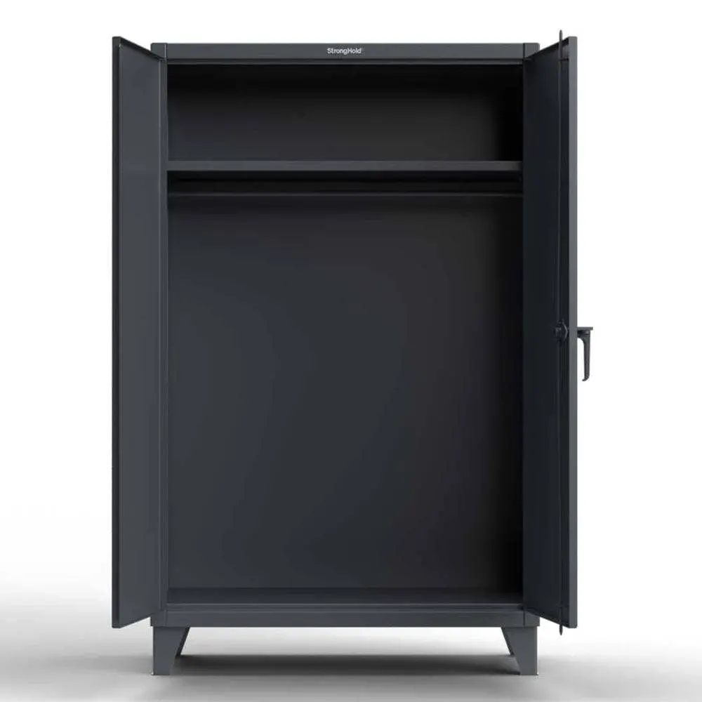 Extreme Duty 12 Ga Uniform Cabinet With Hanger Rod, 1 Shelf - 60 In. W X 24 In. D X 78 In. H 1