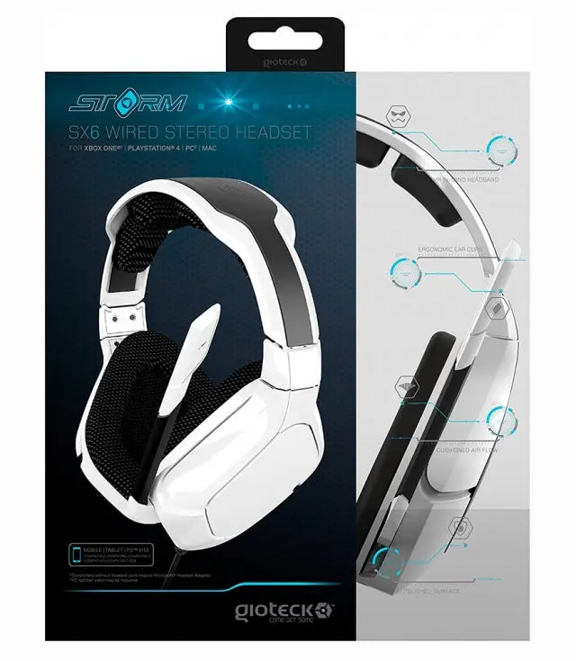 Auscultadores Gaming Gioteck Storm Sx6 (Multiplataforma) 1