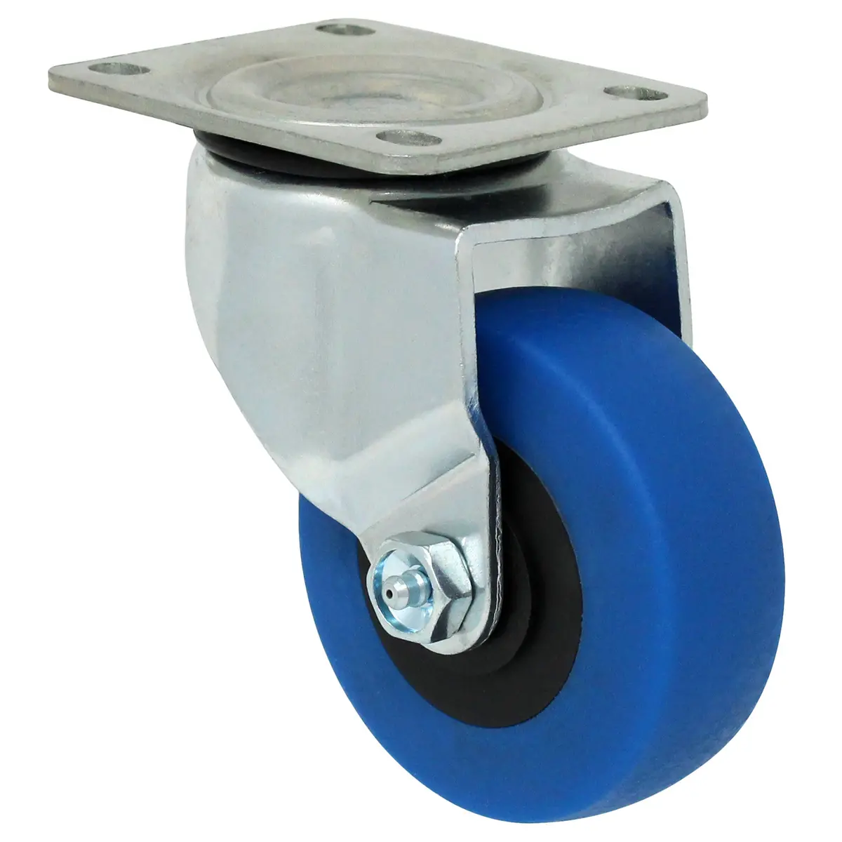 4" X 1-1/2" Roadie Wheel Swivel Caster With Metric Top Plate - 500 Lbs. Capacity 1